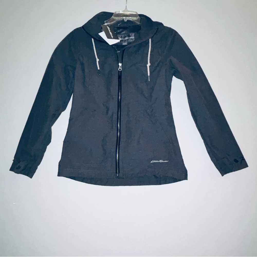 Eddie Bauer Women's XS NWT Lightweight Zip Jacket Charcoal Gray